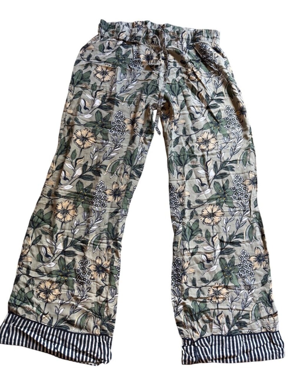 World market women’s floral boho nautical sleeping pjs sz small